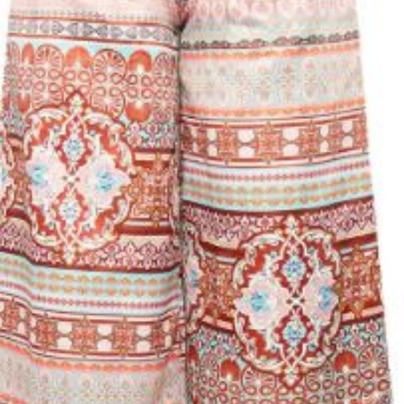 Prettylittlethings Paisley Print Wide Leg Pants - Picture 5 of 6